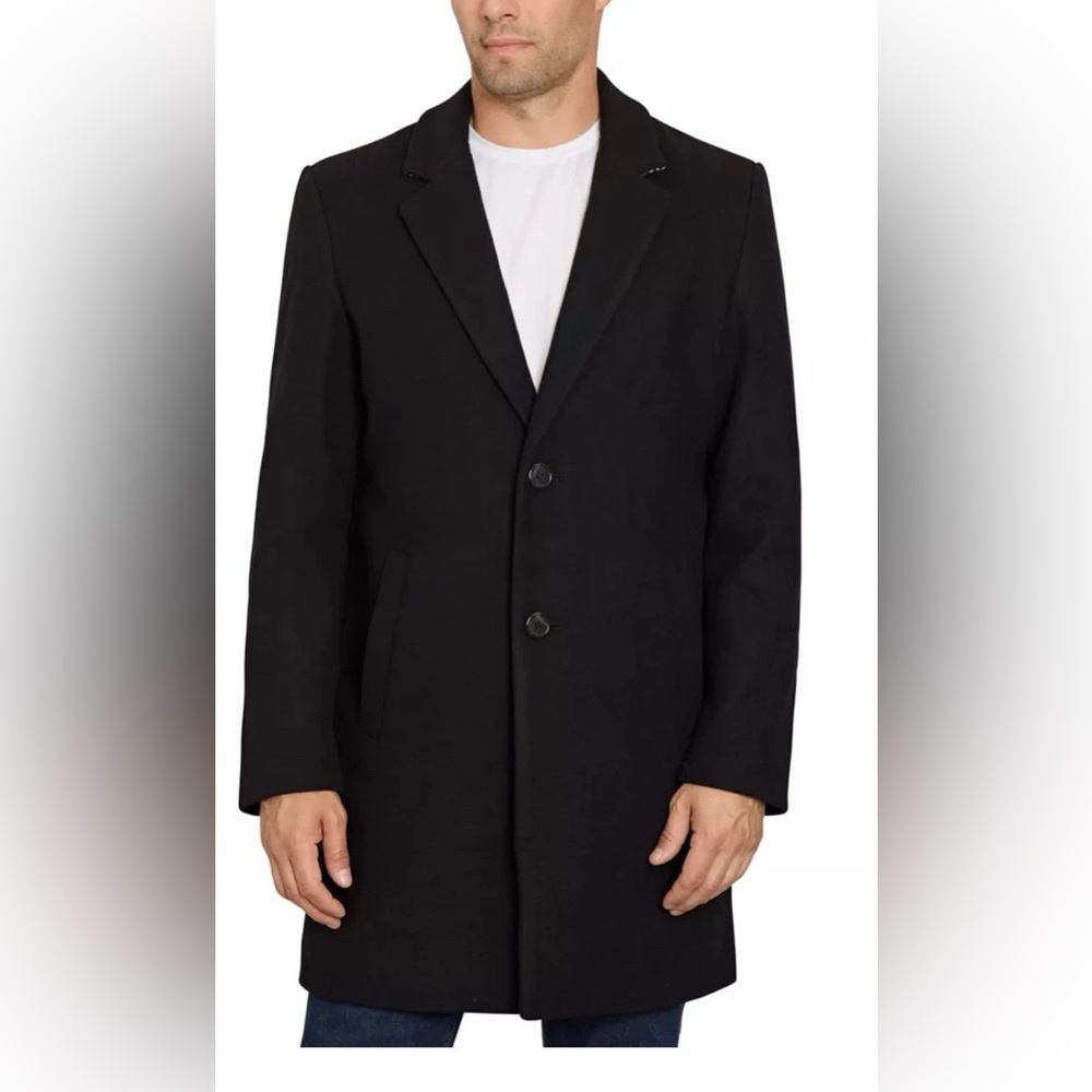 Sam Edelman Men's Classic Black Coat